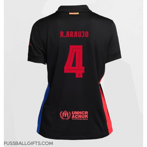 Barcelona Ronald Araujo #4 Fußballbekleidung Auswärtstrikot Damen 2024-25 Kurzarm